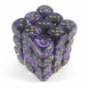Vortex Purple/gold D6 12mm Dobbelsteen S