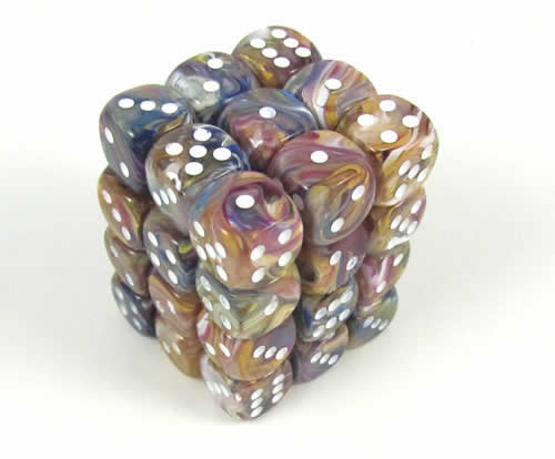 Festive Carousel/white D6 12mm Dobbelste