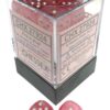 Ghostly Glow Pink/silver D6 12mm Dobbels