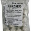 Opaque White Blanc D20 Dobbelsteen Set (