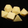 Opaque Ivory Blanc Polydice Dobbelsteen