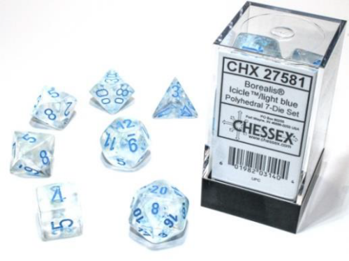 Borealis Polyhedral Icicle/light blue Lu