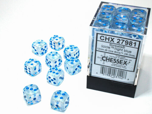 Borealis D6 12mm Icicle/light blue Lumin