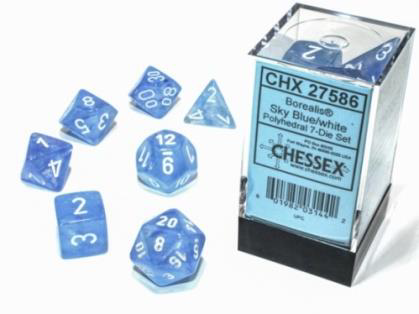 Borealis Polyhedral Sky Blue/white Dobbe