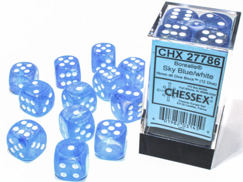 Borealis D6 16mm Sky Blue/white Luminary