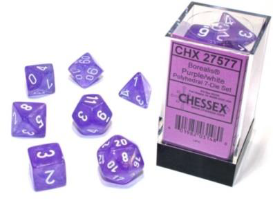 Borealis Polyhedral Purple/white Luminar