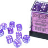 Borealis D6 12mm Purple/white Luminary D
