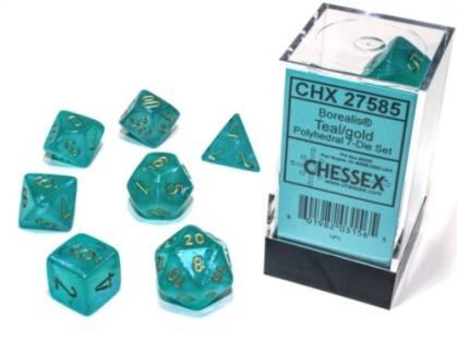 Borealis Polyhedral Teal/gold Luminary D
