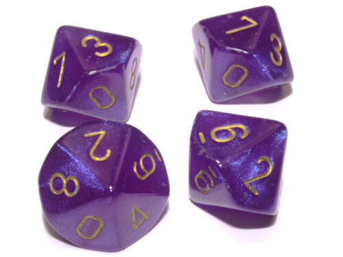 Borealis Royal Purple/gold Luminary Set
