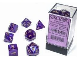 Borealis Polyhedral Royal Purple/gold Lu