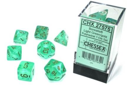 Borealis Polyhedral Light Green/gold Lum