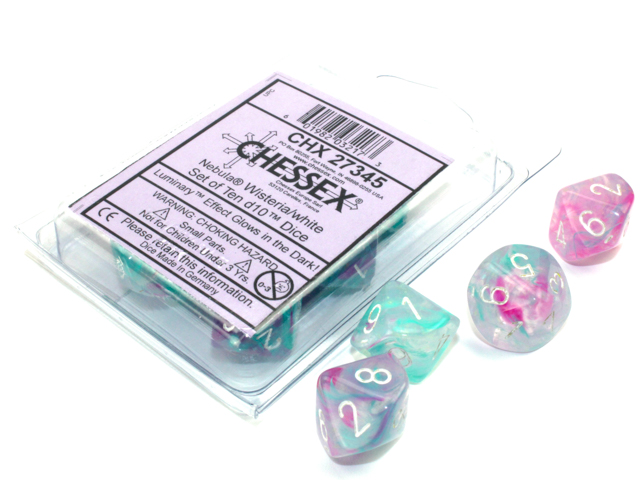 Nebula Wisteria/white Luminary D10 Dobbe