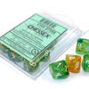 Nebula Spring/white Luminary D10 Dobbels