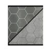 Reversible Battlemat 1 Inch Hexes Zwart-