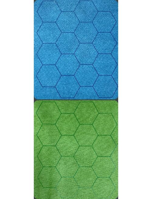 Reversible Megamat 1 Inch Hexes Blauw-Gr