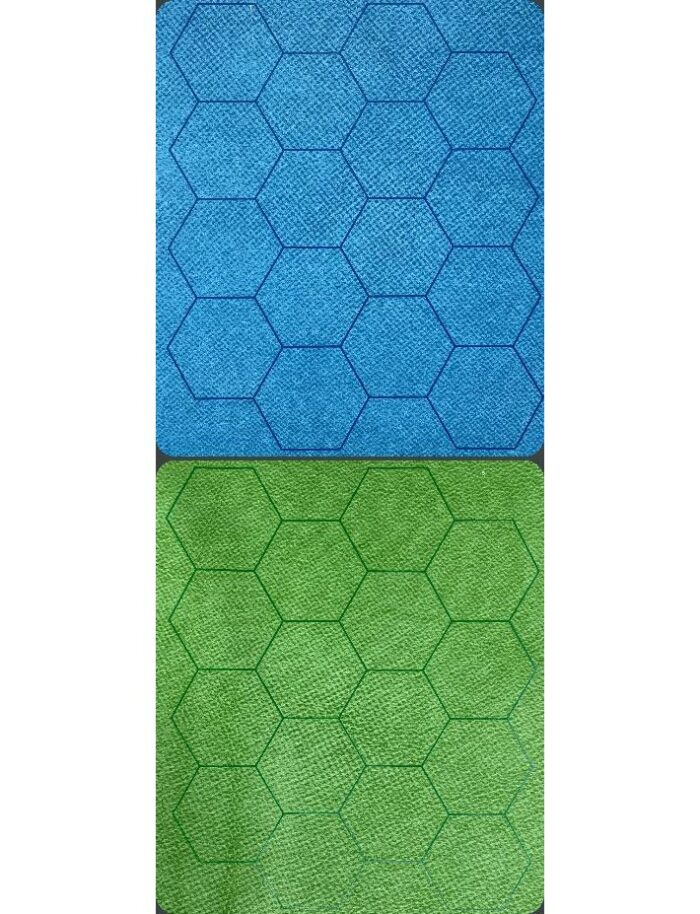 Reversible Megamat 1 Inch Hexes Blauw-Gr