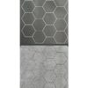 Reversible Megamat 1 Inch Hexes Zwart-Gr
