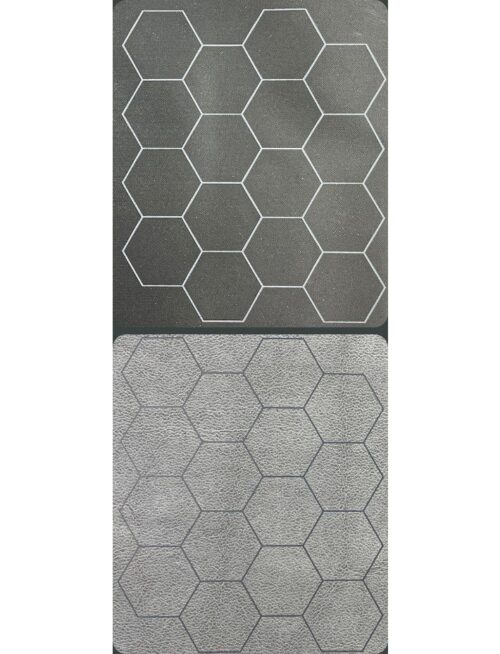 Reversible Megamat 1 Inch Hexes Zwart-Gr