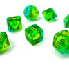 Gemini Polyhedral Translucent Green-Teal