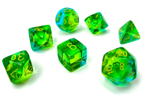 Gemini Polyhedral Translucent Green-Teal