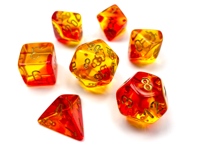 Gemini Translucent Red-Yellow/gold