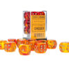 Gemini Translucent Red-Yellow/gold D6 16