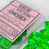 Gemini Translucent Green-Teal/yellow Dob
