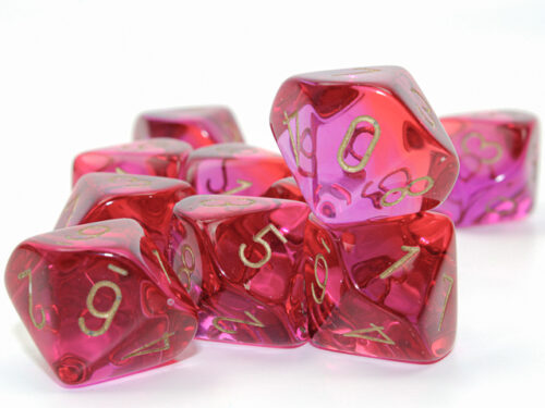 Gemini Translucent Red-Violet/gold Dobbe