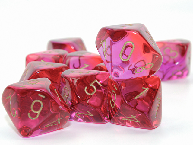 Gemini Translucent Red-Violet/gold Dobbe
