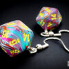 Hook Earrings Festive Mosaic Mini-Poly D