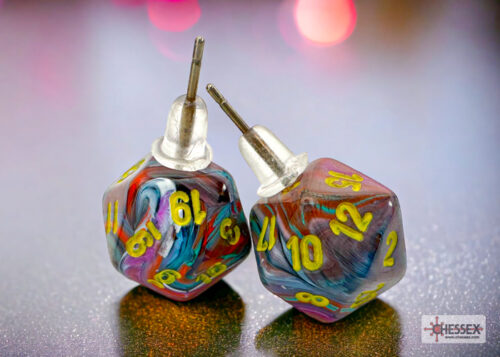 Stud Earrings Festive Mosaic Mini-Poly D