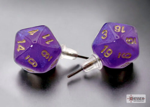 Stud Earrings Borealis Royal Purple Mini