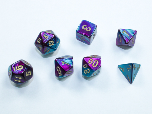 Gemini Mini-hedral Purple-Teal/gold Dobb