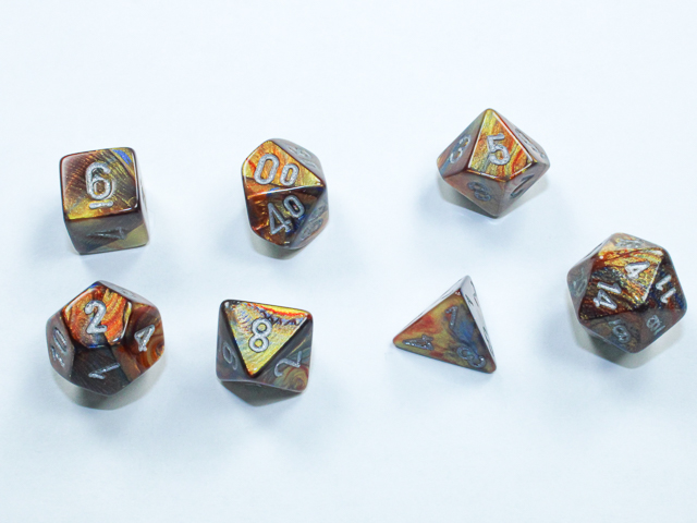 Lustrous Mini-hedral Gold/silver Dobbels