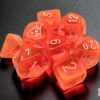 Translucent Polyhedral Neon Orange/white