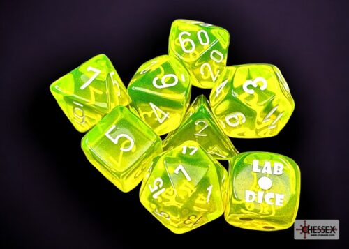 Translucent Polyhedral Neon Yellow/white