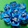 Translucent Polyhedral Tropical Blue/whi