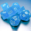 Frosted Mini-Polyhedral Caribbean Blue/w