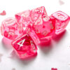 Translucent Mini-Polyhedral Pink/white D