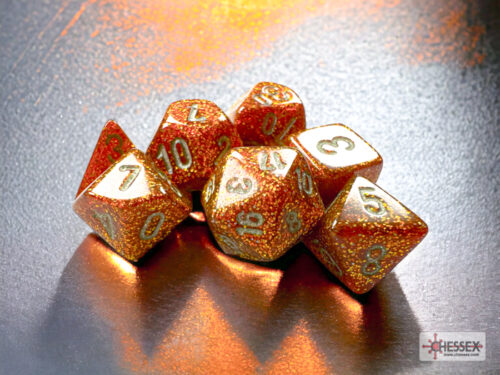 Glitter Mini-Polyhedral Gold/silver Dobb