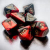 Gemini Mini-Polyhedral Black-Red/gold Do