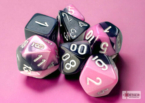 Gemini Mini-Polyhedral Black-Pink/white