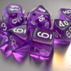 Translucent Mini-Polyhedral Purple/white