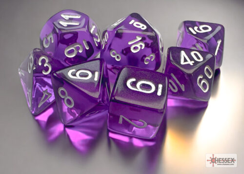 Translucent Mini-Polyhedral Purple/white