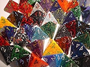 Speckled Assorti D4 Dobbelsteen Set (50 (assortiment – willekeurige uitvoering)