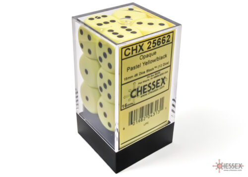 Opaque Pastel Yellow/black D6 16mm Dobbe