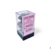 Opaque Black/pink Polydice Dobbelsteen S