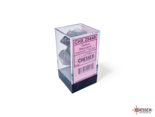 Opaque Black/pink Polydice Dobbelsteen S