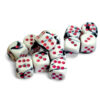 Gemini 16mm d6 Black-White/pink Dobbelst