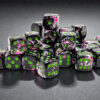 Brush Paintball/green D6 12mm Dobbelstee